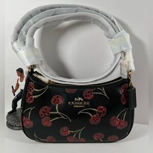 NWT Coach Teri Shoulder Bag With Cherry Print